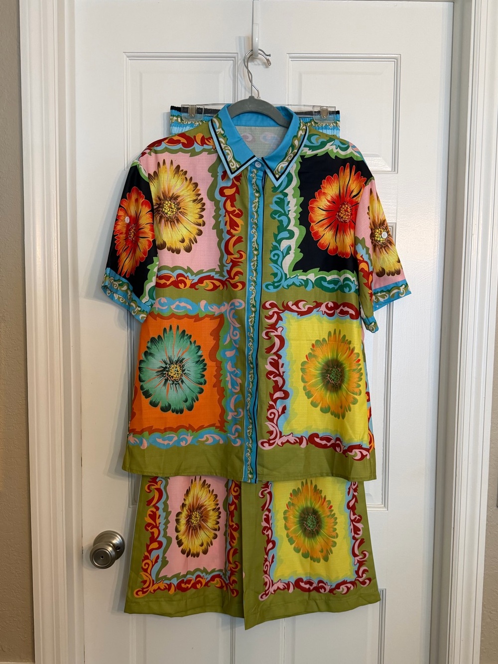 Vibrant Floral (Alemais dupe) Two-Piece Set in Multicolor